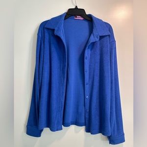 ABBY TERRY SHIRT - BLUE